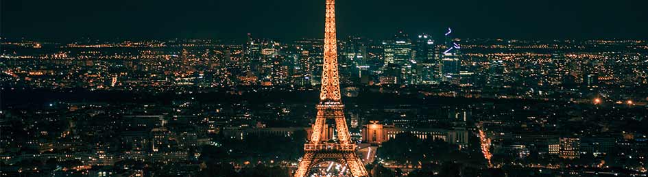 best night view eiffel tower