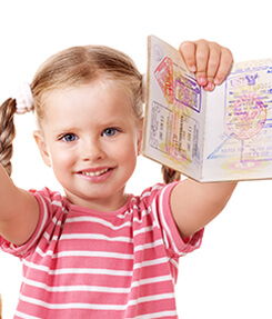 Tourist Visa for Children less than 18 years of age
